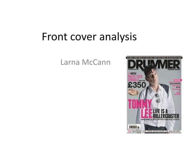 Front cover analysis