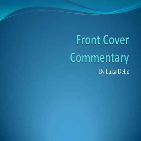 Front Cover Commentary