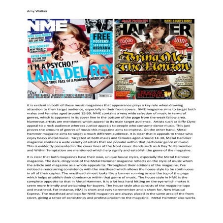 Front Cover Analysis