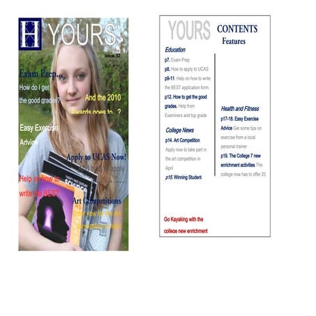 Front cover of magazine