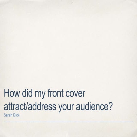 Front cover question 4