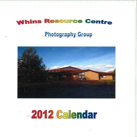 Front cover whins calendar