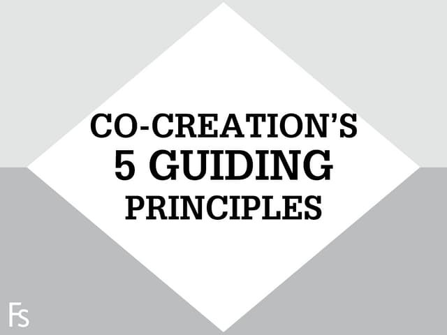 Fronteer Strategy - Co-creation's 5 Guiding Principles