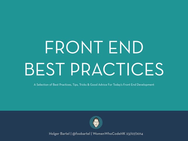 Front End Best Practices