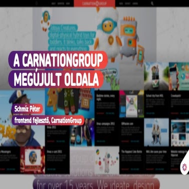 Schmíz Péter - A Carnationgroup megújult oldala