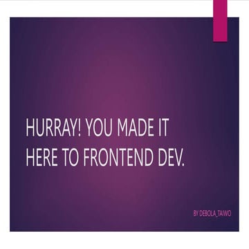 FRONTEND DEV BECOME A PRO AND UPSKILL YOUR KNWOLEDGE