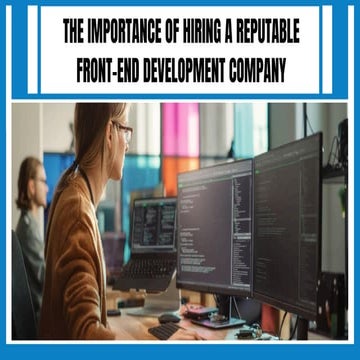 Front End Development Service Experts | PDF