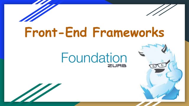 Front end frameworks