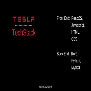 Front end  react js, javascript, html, css back end_ ror, python, mysql