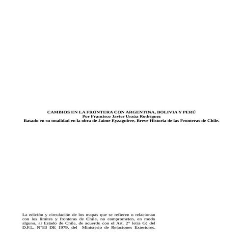Transformaciones fronterizas de Chile con Perú, Bolivia y Argentina