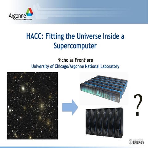 HACC: Fitting the Universe Inside a Supercomputer