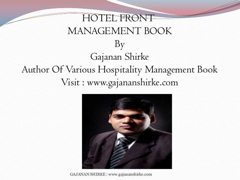 Front office management book