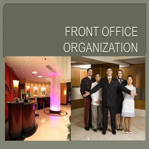 Front office organization