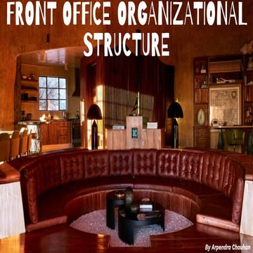 Front Office Organizational Structure