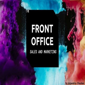 Front Office Sales & Marketing