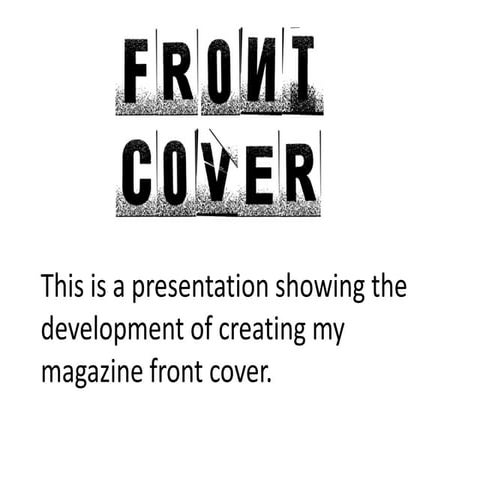 Front page presentation
