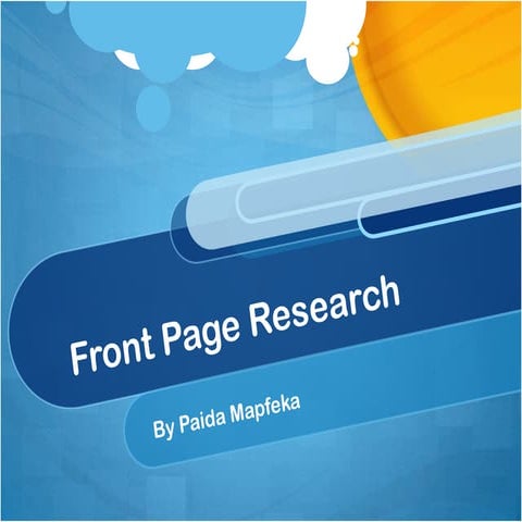 Front page research 
