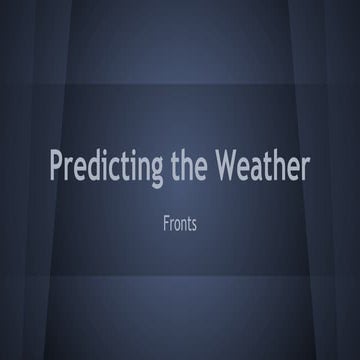 Fronts