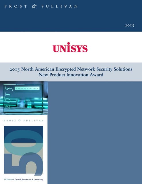 Frost & Sullivan 2015 North American Encrypted Network Security Solutions New...