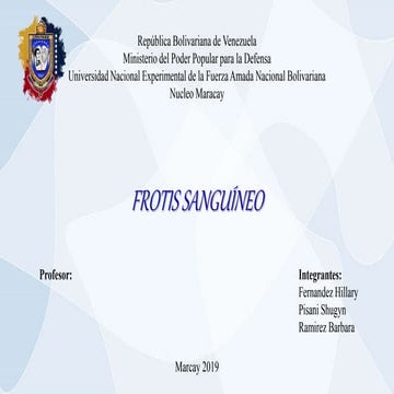 Frotis sanguineo