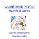 Frozen Food Coupons - Printable Frozen Food Coupons