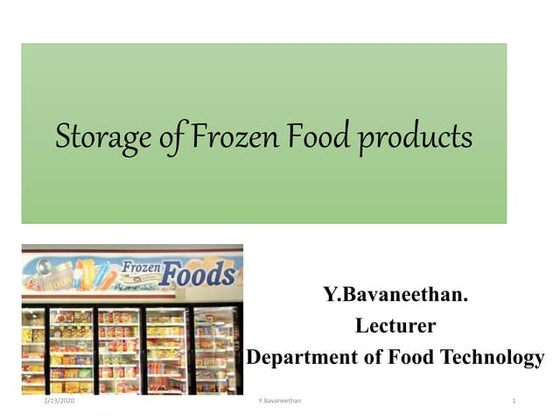 Food preservation freezing | PPT