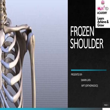 Frozen shoulder BY MIN^ED ACADEMY