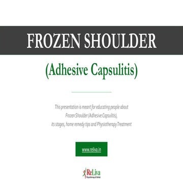 Frozen shoulder ppt adhesive capsulitis