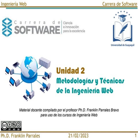 IW Unidad 2: Metodologías y Técnicas de la Ingeniería Web