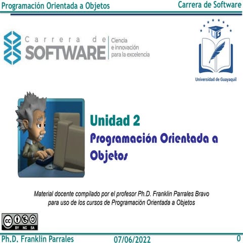 POO Unidad 2: Programación Orientada a Objetos