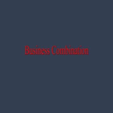 Business Combination and Types, Ind AS 103