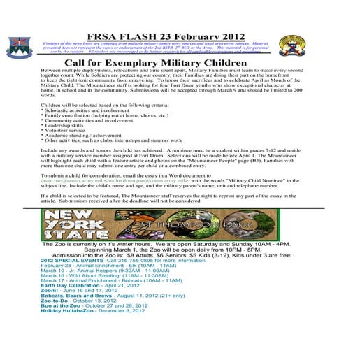 Frsa flash 23 february 2012