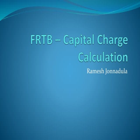 FRTB - Market Risk Capital Charge Calculation