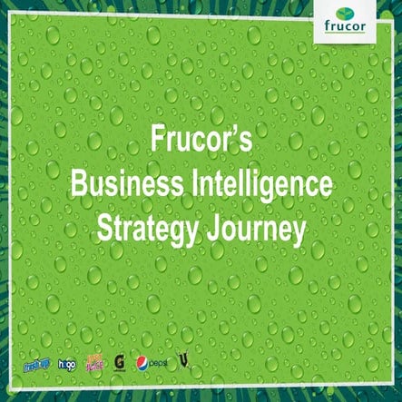 BI Strategy @ Frucor Beverages