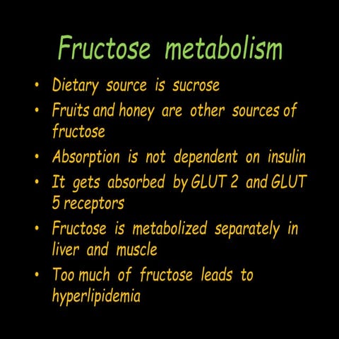 Fructose & galactose metabolism