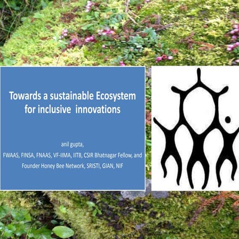 Frugal inclusive innovation  anil gupta nov 19