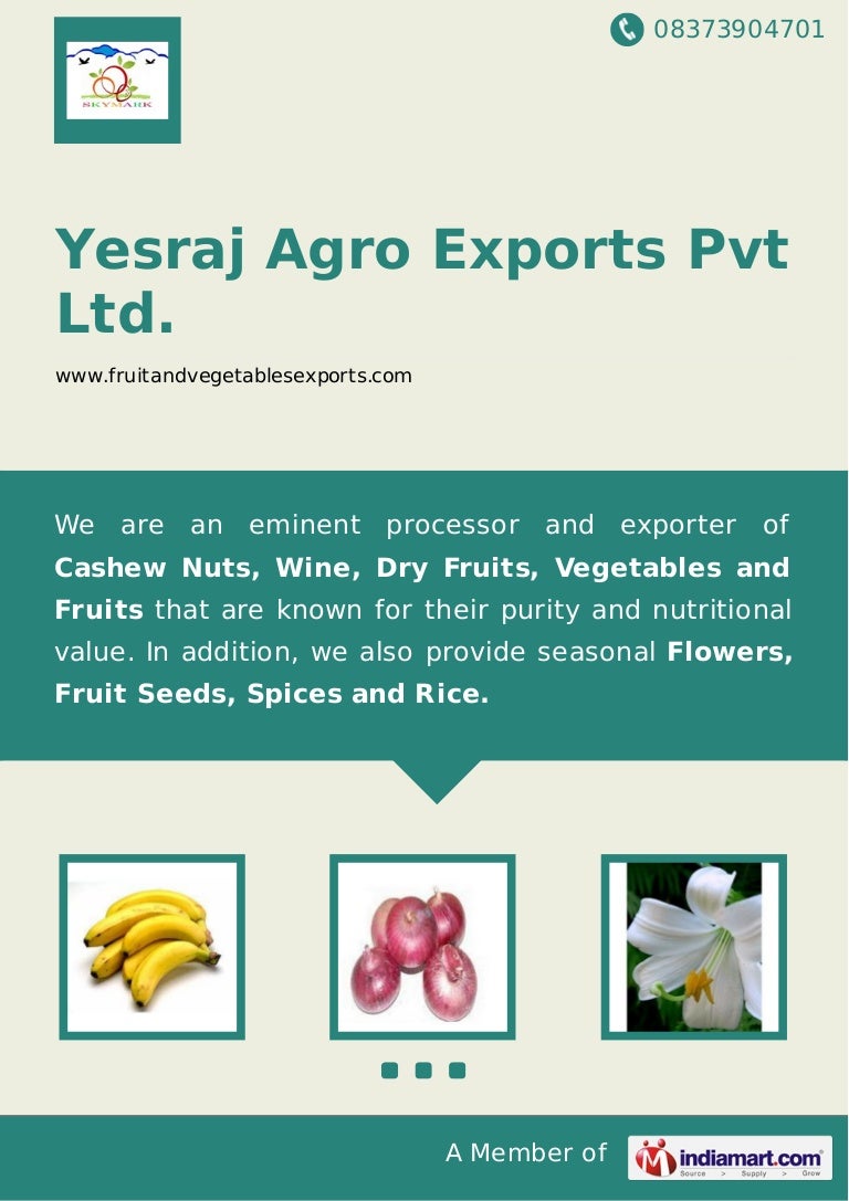 Yesraj Agro Exports Pvt Ltd., Pune, Fresh Fruits