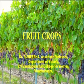 Fruit crops         