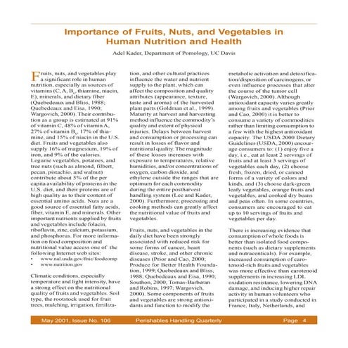 Fruit in human nutrition