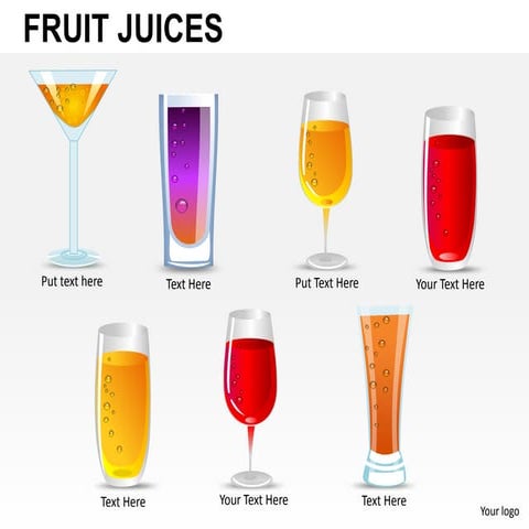 Fruit juices powerpoint presentation templates