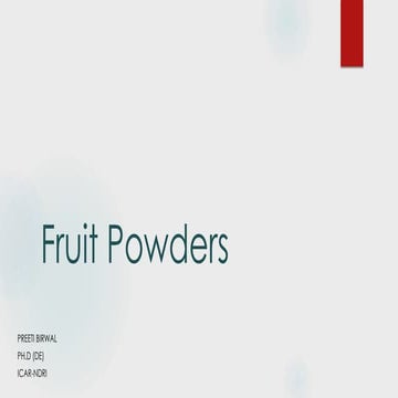 Fruit powder
