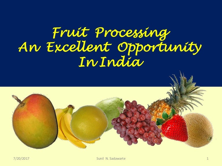 Fruit processing