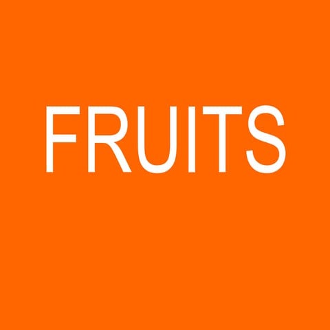 Fruits Flashcards