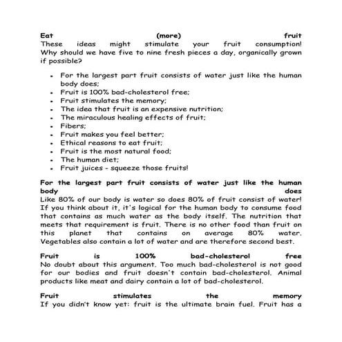 F R U I T S  A N D  U S E S