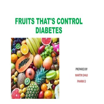 Fruits for diabetes control - health information 
