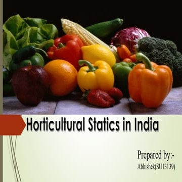 Status of Fruit and vegetable industry in India