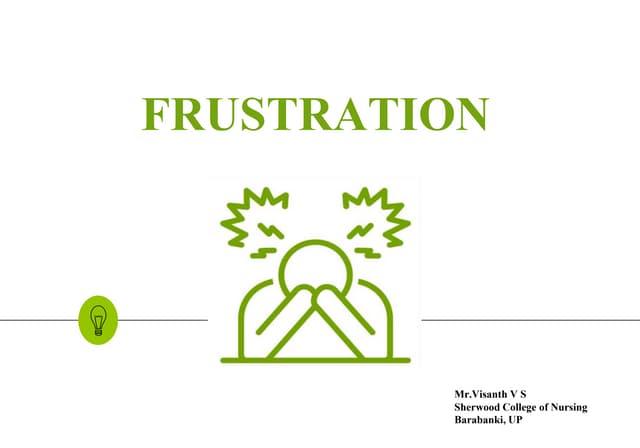 Frustration- Psychology | PPTX