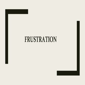 frustration psychology faculty of physiotherapy.pptx