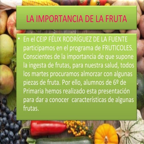 DESAYUNO CON FRUTA
