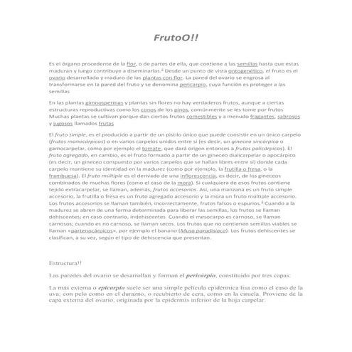 Fruto o